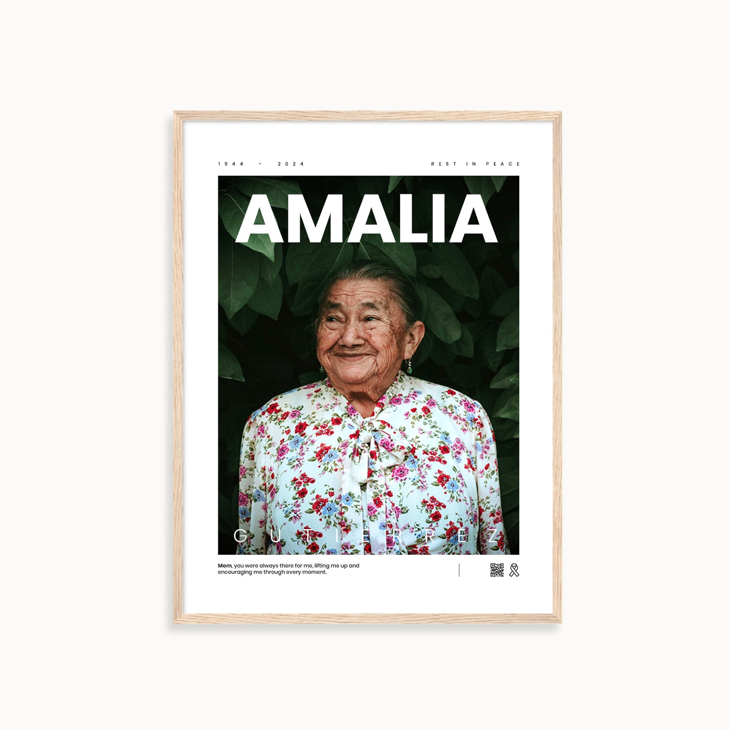 Custom Memorial Poster < Magazine >