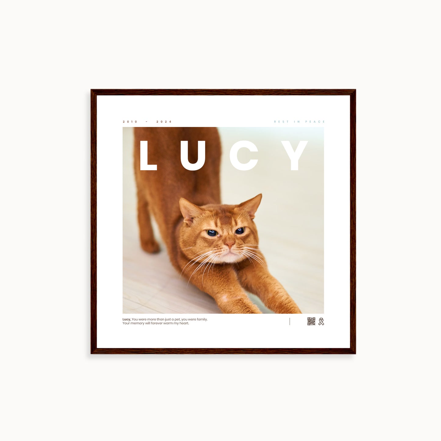 Custom Pet Memory Poster < Magazine >