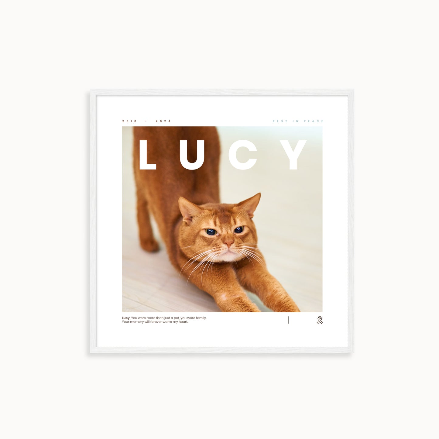 Custom Pet Memory Poster < Magazine >