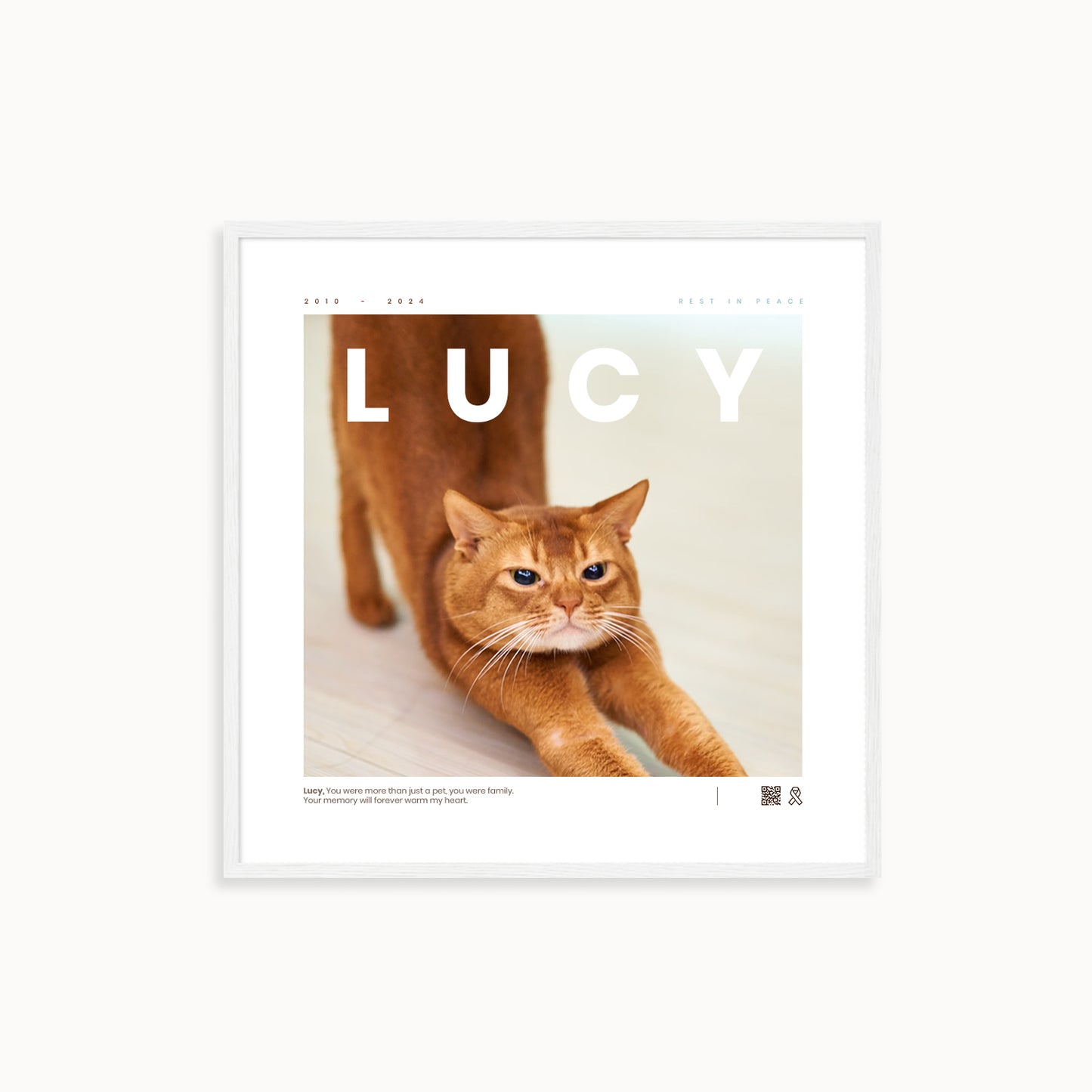 Custom Pet Memory Poster < Magazine >