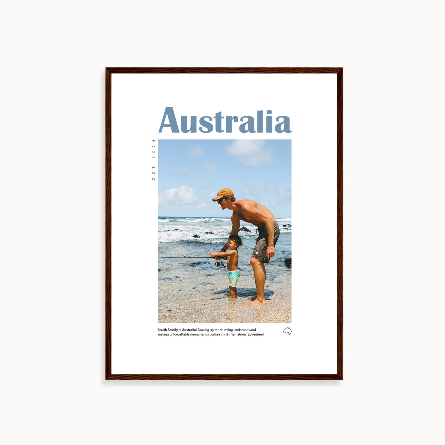 Custom Travel Memory Poster < Minimal >
