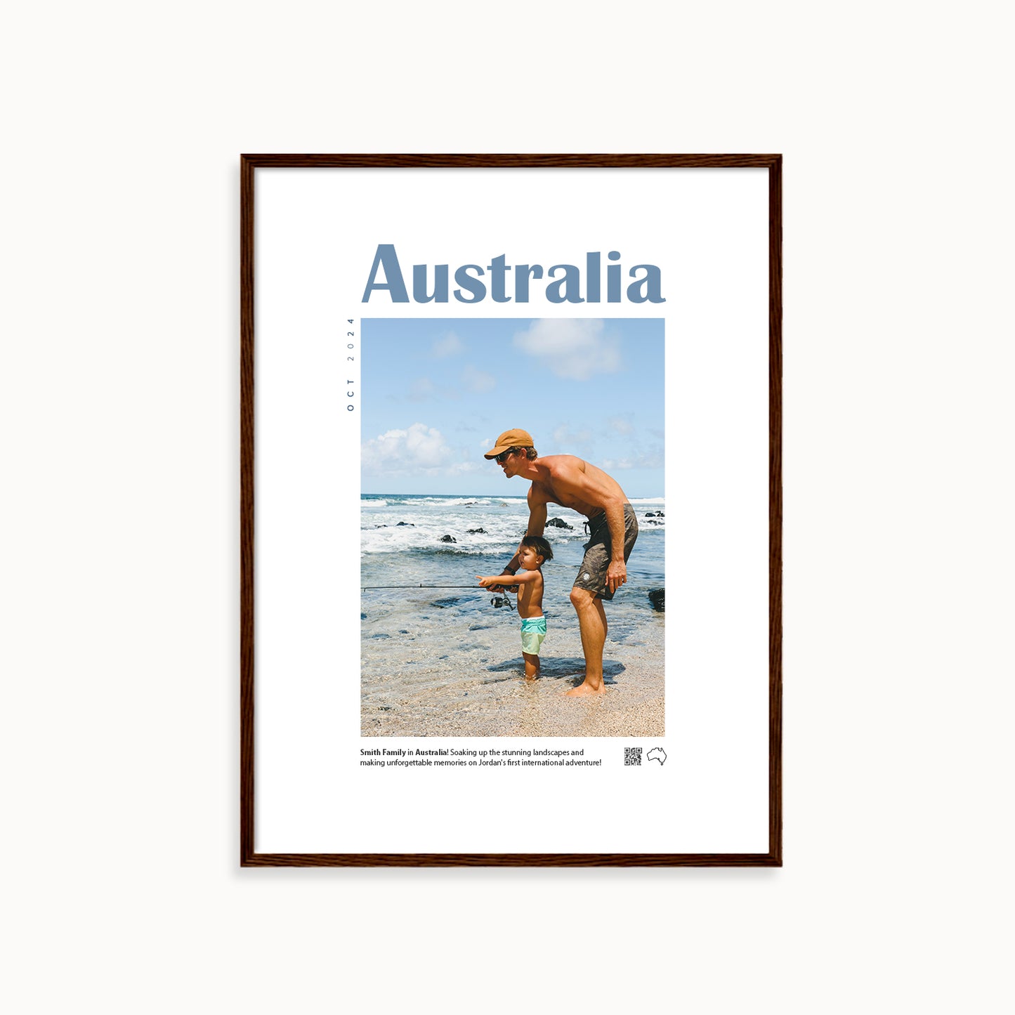 Custom Travel Memory Poster < Minimal >