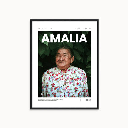 Custom Memorial Poster < Magazine >
