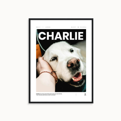 Custom Pet Memory Poster < Magazine >