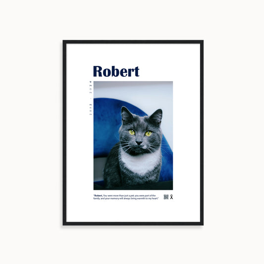 Custom Pet Memory Poster < Minimal >