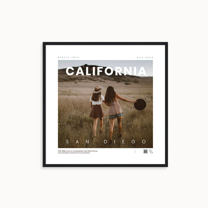 Custom Travel Memory Poster < Magazine >